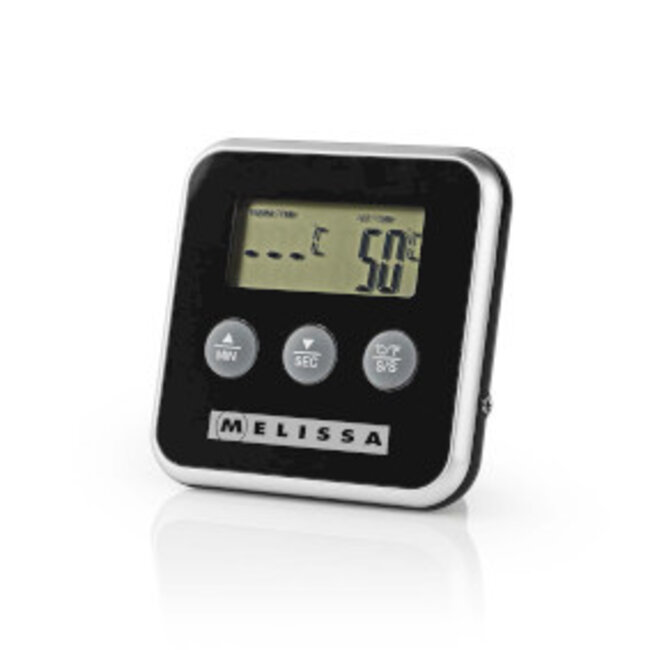 Vleesthermometer | tot 250°C | Alarmtimer | LCD-scherm