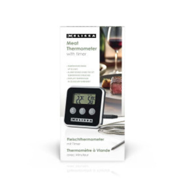 Vleesthermometer | tot 250°C | Alarmtimer | LCD-scherm