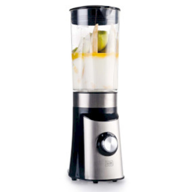Smoothie-to-go pro drinkbeker Comfortjuicer 450 ml voor school, werk of de sportschool - Zwart