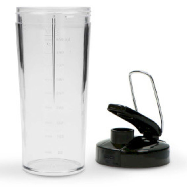 Smoothie-to-go pro drinkbeker Comfortjuicer 450 ml voor school, werk of de sportschool - Zwart