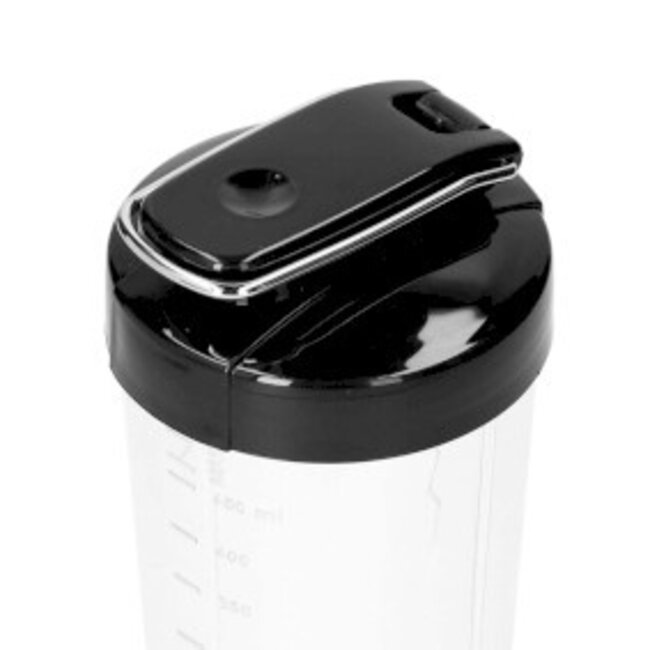 Smoothie-to-go pro drinkbeker Comfortjuicer 450 ml voor school, werk of de sportschool - Zwart