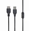 USB-A verlengkabel | ferrietkern | USB2.0 | 10W | zwart | 0,50 meter