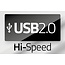 USB-A verlengkabel | ferrietkern | USB2.0 | 10W | zwart | 0,50 meter