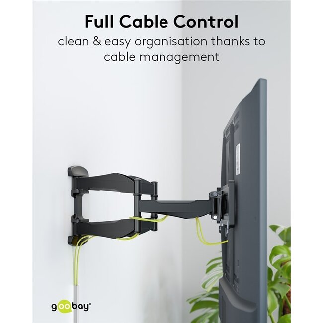 Goobay TV-muurbeugel | tot 80 inch | full motion | lang