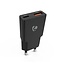 Nedis USB lader | USB-C PD en USB-A QC | GaN | 20W | zwart