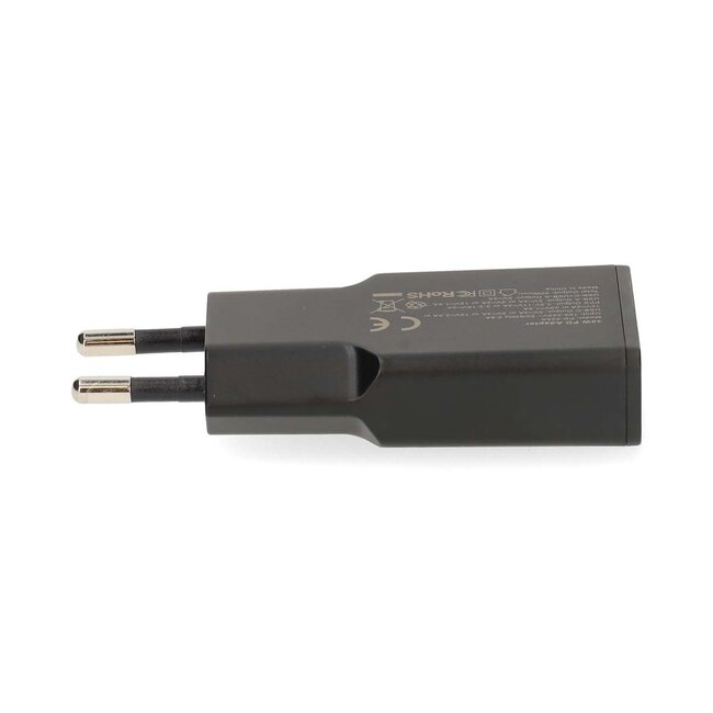 Nedis USB lader | USB-C PD en USB-A QC | GaN | 20W | zwart