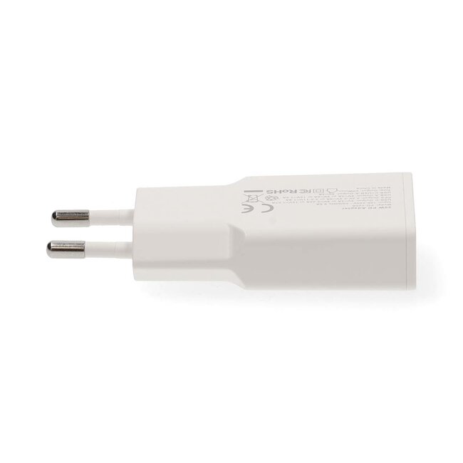 Nedis USB lader | USB-C PD en USB-A QC | GaN | 30W | wit