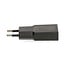 Nedis USB lader | USB-C PD en USB-A QC | incl. USB-C kabel | GaN | 30W | zwart
