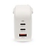 Nedis USB lader | 2x USB-C PD en 1x USB-A QC | GaN | 70W | wit
