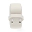 Nedis USB lader | 2x USB-C PD en 1x USB-A QC | GaN | 70W | wit
