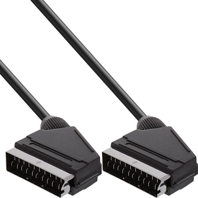 Scart kabel | 21-pins | zwart | 1,5 meter