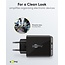 Goobay USB lader set | 2x lader met USB-C PD en USB-A | incl. 2x USB-C kabel | 30W | zwart + wit | 1 meter