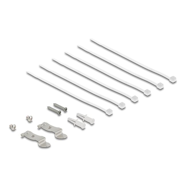 Delock Blank Panel 6 port for Keystone RJ-modules black - for mounting on a table, wall or DIN rail