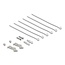 Delock Blank Panel 6 port for Keystone RJ-modules black - for mounting on a table, wall or DIN rail