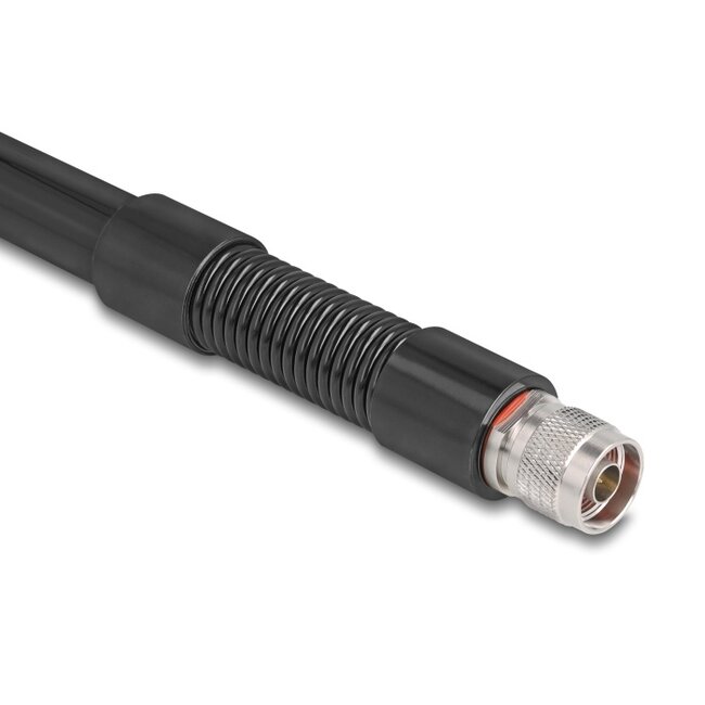 Delock WiFi 5.8 GHz Antenna N plug 7 dBi omnidirectional with steel spring black outdoor