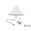 Delock 4G WiFi 2.4 GHz Antenna N jack 3 dBi 30 cm RG-58 omnidirectional ceiling mount white