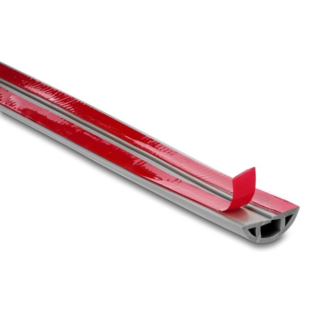 Delock Cable Duct PVC flexible 30 x 10 mm - length 2 m grey