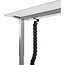InLine flexibele bureau kabelgoot | bureauklem | 134 cm | zwart