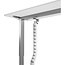 InLine flexibele bureau kabelgoot | bureauklem | 134 cm | wit