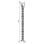 InLine flexibele bureau kabelgoot | bureauklem | 134 cm | wit