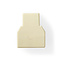 Telecom Splitter | RJ11 Female | 2x RJ11 (4/6) Female | ABS | Ivoor | Doos