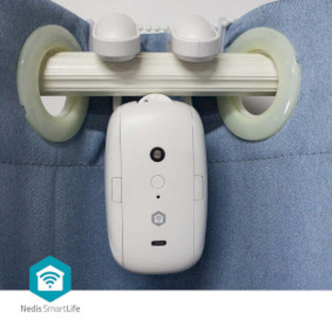 SmartLife Gordijnrobot | I Rail / Roede / U Rail | Gordijnen | Batterij Gevoed / USB Gevoed | 4000 mAh | Bluetooth® | Wit