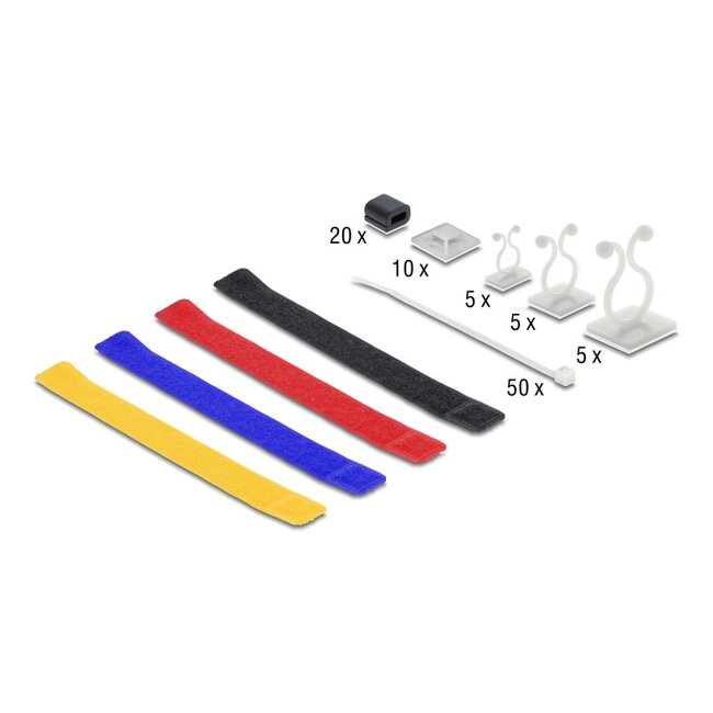 Delock Cable Management Box set, 99 pieces