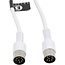 BOSSCOM premium DIN 8-pins / Powerlink PL8 kabel voor B&O | wit | 0,30 meter