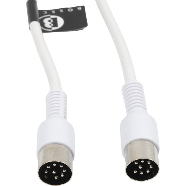BOSSCOM premium DIN 8-pins / Powerlink PL8 kabel voor B&O | wit | 3 meter