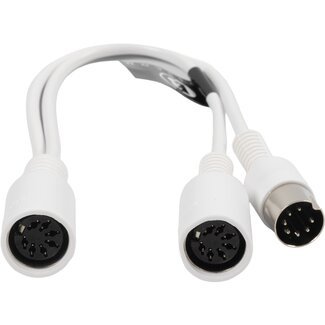 BOSSCOM BOSSCOM DIN 8-pins / Powerlink PL8 splitter voor B&O | wit | 0,20 meter