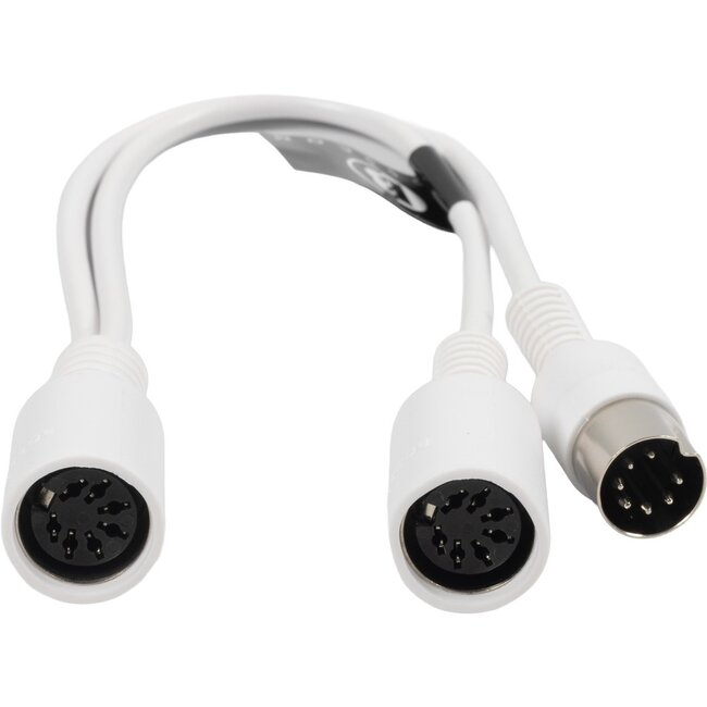 BOSSCOM DIN 8-pins / Powerlink PL8 splitter voor B&O | wit | 0,20 meter