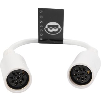 BOSSCOM BOSSCOM DIN 8-pins / Powerlink PL8 koppelstuk voor B&O | wit | 0,10 meter