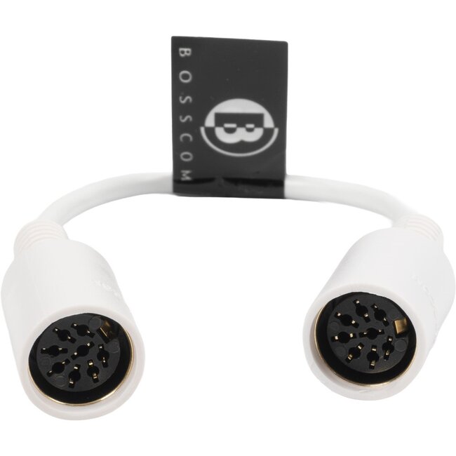 BOSSCOM DIN 8-pins / Powerlink PL8 koppelstuk voor B&O | wit | 0,10 meter