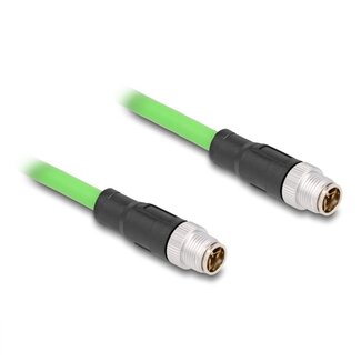 InLine M12 8-pins X-gecodeerde industriële netwerkkabel | CAT6a | PUR | 5 meter