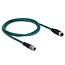 Delock Network cable M12 X-coded 8 pin male to female PUR (TPU) 1 m