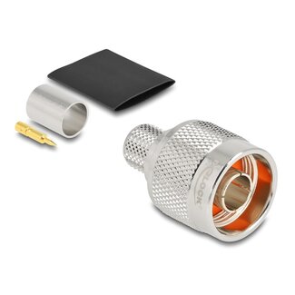 DeLOCK Delock N plug for crimping LMR 400 with matching shrink tube
