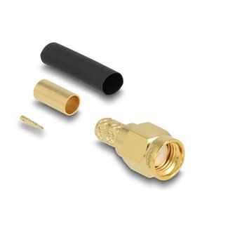 DeLOCK Delock SMA plug for crimping LMR200 with matching shrink tube