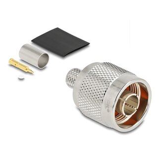 DeLOCK Delock N plug for crimping LMR 300 with matching shrink tube