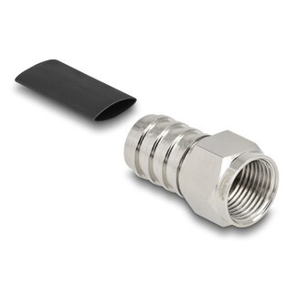 DeLOCK Delock F plug for crimping RG-59 with matching shrink tube