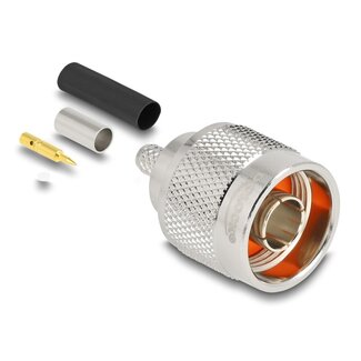 DeLOCK Delock N plug for crimping LMR 200 with matching shrink tube
