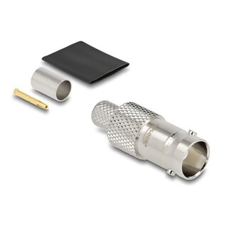 DeLOCK Delock BNC jack for crimping RG-6 with matching shrink tube