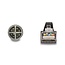 M12 8-pins X-gecodeerd (m) - RJ45 (m) industriële netwerkkabel | CAT6a | PUR | 7,5 meter