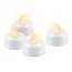 Goobay Set of 4 LED Tea Lights with Timer, white