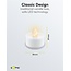 Goobay Set of 4 LED Tea Lights with Timer, white