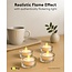 Goobay Set of 4 LED Tea Lights with Timer, white
