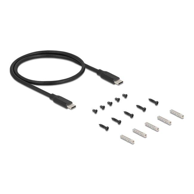 Delock 3 Port USB 5 Gbps Hub + RJ45 Gigabit LAN PoE++ Port with USB Type-C™ host-connector in metal case and 1.5 kV Isolation