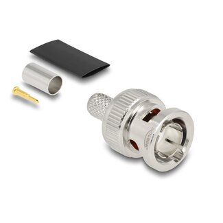 DeLOCK Delock BNC plug for crimping RG59 with matching shrink tube