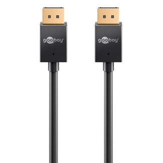 Goobay Goobay DisplayPort kabel | Slimline | DP2.1 (10K 60Hz) | UHBR10 (40Gbit/s) | 2 meter Goobay Goobay DisplayPort kabel | Slimline | DP2.1 (10K 60Hz) | UHBR10 (40Gbit/s) | 2 meter