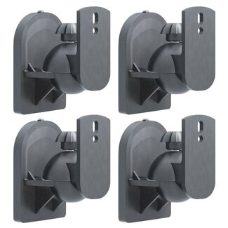 Goobay Goobay luidspreker muurbeugel | set van 4 | tot 3,5 kg | zwart Goobay Goobay luidspreker muurbeugel | set van 4 | tot 3,5 kg | zwart