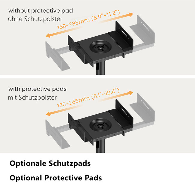 My Wall luidspreker statief set | tot 5 kg | 85-112 cm hoog